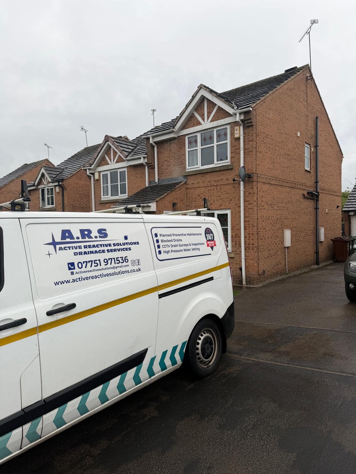 Domestic CCTV drain survey at a Yorkshire property